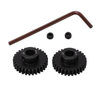 ANKROYU Set pignone motore RC 25DP 1.0M 8mm Ingranaggi di ricambio in acciaio legato al molibdeno ad alta precisione 29T 30T per auto RC in 1/5 1/6 1/7 Nero Include chiave e viti