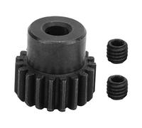ANKROYU Set pignone motore RC per auto 19T Accessori per ingranaggi in metallo ad alta resistenza per auto 1/10 1/16 RC Nero 11x10mm 48P M3 Vite antiruggine durevole