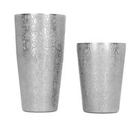 ANKROYU Set shaker professionale per cocktail Boston shaker in acciaio inossidabile 304 con strumenti da bar dal design inciso per mescolare cocktail di whisky Mojito Margarita