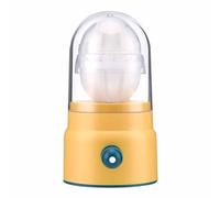 ANKROYU Shaker manuale per uova Golden Egg Maker Utensile da Frullatore per albume d' Scrambler per cucinare la colazione Facile da usare Portatile Resistente Silicone ABS (Gialla)