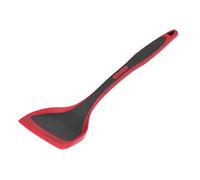 ANKROYU Silicone frittura spatola non stick non stick resistente al calore utensile da cucina con manico ergonomico per cuocere la cottura a sofferenza domestica usa materiale sicu (Nero rosso)
