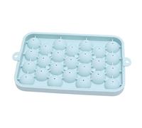 ANKROYU Silicone Ice Cube Tray Round Ice Sphere Maker 25 Grid Mini Ball Mold with Lid BPA Food Grade Easy Release for Cocktails Coffee Whiskey Home Bar Party Use Durable Quick ze (Blu)