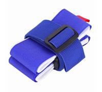 ANKROYU Ski Snowboard Spalla porta trasportatore Nylon Porta della cinturino durevole A largo cinturino per comodi assi per lo sci e pali rosso blu (Rosso) (Blu)