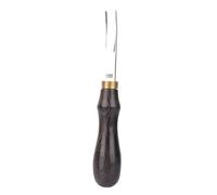 ANKROYU Smussatrice per bordi in pelle in acciaio inossidabile, Skiver in acciaio inossidabile a bocca larga, Smussatrice per bordi in pelle, Smussatrice per bordi in pelle per (Black 10MM)