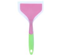 ANKROYU Spatola silicone antiaderente non slip spatola di cottura resistente ad alto calore per tamagoyaki bistecca di bistecca che utensile in silicone durevole materiale silicon (Rosa + Green Hand)