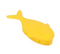 ANKROYU Spazzola da Massaggio in Silicone Per Bagnetto, Spazzola Morbida Per Shampoo Per Bambini, Spazzola da Bagno Morbida in Silicone, Delicata sulla Pelle, Verde(GIALLO)