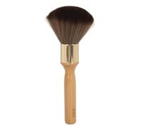 ANKROYU Spazzola professionale per spolverare il collo con manico ergonomico in legno di faggio, nylon morbido, per barbieri e toelettatura dei capelli a casa, strumento portatile