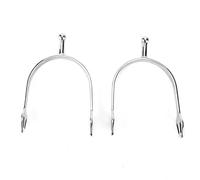 ANKROYU Speroni in Acciaio Inossidabile, 2 Pezzi Speroni Cowboy West Horse Stivale Speroni Punta Tonda Speroni Inglesi Unisex Adatto per Cavalieri di Stivali Adatto per Uso Equestre