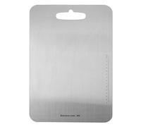 ANKROYU Stainless Steel Chopping Board Double Sided Non Slip Large Kitchen Cutting Board Heavy Duty Food Prep Board for Cooking Dishwasher Safe Durable 304 Stainless Steel (M 8,5 x 6,5 x 1.6in)