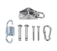 ANKROYU Stainless Steel Swing Hanging Kit Heavy Duty Hammock Fixing Set with Detachable Safety Buckle for Indoor Outdoor Porch Swings Gymnastic Rings Trainers Garage Utility Rooms