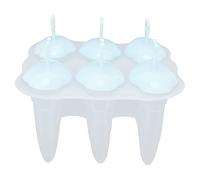 ANKROYU Stampo di gelato silicone 6 griglia non stick non riutilizzabile bpa stampo bar per ghiaccio multipurità per casa cucina cottura dessert fai -da -te producendo materiale si (Azzurro)
