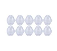 ANKROYU Stampo in silicone a forma di uovo a prova di perdite per uova reali per realizzare modelli di uova di gallina, sapone al cioccolato, non in plastica, set da 10 pezzi con 6 (3 dimensioni)