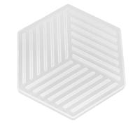 ANKROYU Stampo in silicone Fai da te Flessibile Durevole Morbida colla per sottobicchieri a strisce vuote per realizzare regali per le decorazioni di compleanno dell'anno di Natale