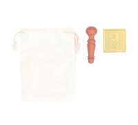 ANKROYU Stampo per timbri per ghiaccio per whisky in ottone di alta qualità, elegante modello di frutta, piatto per branding ghiaccio, con manico in legno, per preparare succhi di