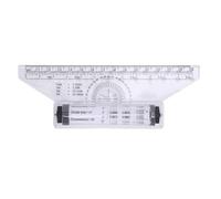 ANKROYU Strumento di disegno della linea parallela di righello a rotazione professionale con gust ingegneri per architetti artisti artisti trasparente strumento di redazione di mis (15 cm)