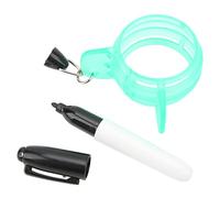 ANKROYU Strumento Professionale di allineamento del Cerchio con indicatore di Linea della Pallina da Golf a 360 Gradi con Penna Materiale ABS Premium per la Pratica dell'allenament (Green)