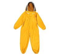 ANKROYU Stubito di apicoltura professionale giacca protettiva per il corpo con velo a mesh apicoltura per apicoltura per la raccolta del in poliestere di cotone arancione giallo a (XL)