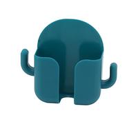 ANKROYU Supporto per telefono autoadesivo per montaggio a parete Supporto di ricarica per telefono cellulare multifunzione con design a gancio per casa ufficio Camera da letto Plas (Verde)