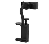 ANKROYU Supporto per telefono per chitarra Supporto per morsetto regolabile Supporto per smartphone per bassi Ukulele Materiale ABS nero 6 10,5 cm di spessore