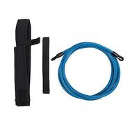 ANKROYU Swim Training Resistance Belt Set, Elastic Latex Tube Nylon Waist Strap, Swimming Pool Tether for Stroke Technique Endurance Training, Swim Trainer (blue)