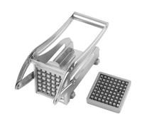 ANKROYU Tagliapatate Professionale In Acciaio Inossidabile Tagliaverdure Con 2 Lame Utensile Da Resistente Alla Ruggine Per La Preparazione Di Fast Food 25 x 11 x 8 cm Argento