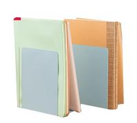 ANKROYU Tampone per libri in metallo con fine libro minimalista supporto per scrivania da ufficio e organizer durevole ST12 foglio laminato a freddo 2 pz (Verde chiaro)