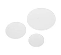 ANKROYU Tampone per timbri in acrilico trasparente ad alta chiarezza Set di strumenti essenziali per timbri artigianali fai-da-te per biglietti di scrapbooking inviti 3 pezzi roton (Set tre pezzi per