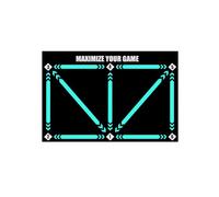 ANKROYU Tappetino da allenamento per passi da calcio Tappetino da allenamento antiscivolo per il potenziamento delle abilità Tappetino per esercizi indoor per adulti Materiale in g