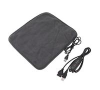 ANKROYU Tappetino Riscaldante USB Portatile Coperta Elettrica con Spegnimento Automatico 3 Impostazioni di Calore per Sollievo per Spalle Dietro al Collo Tessuto in Morbido Pile (Dark Gray)