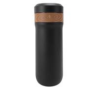 ANKROYU Tazza di caffè isolata in acciaio inossidabile pressa francese tazza di caffè isolamento a doppio strato isolamento a 4 strati mesh da viaggio portatile compagno per amanti