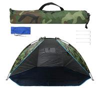 ANKROYU Tenda da Pesca Portatile Riparo per il Sole Tenda da campeggio esterna leggera impermeabile per due persone per la pesca in spiaggia Realizzata in tessuto Oxford 86,6x47,2x