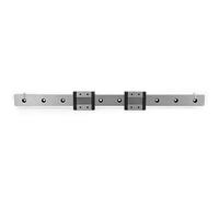 ANKROYU Terlina di guida lineare in miniatura LMLF24B 400 mm con blocchi di diapositiva 2 pcs 24 mm di movimento lineare in acciaio ad alta precisione per macchine CNC di automa