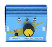 ANKROYU Tester servo ESC professionale con indicatore luminoso a 3 velocità, CCPM Servo Consistency Master per aeroplani e elicotteri RC, robusto involucro in lega di alluminio, di