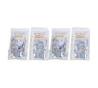 ANKROYU Tinsel Fringe Fringdrop Cancella riutilizzabile decorazione per festa in foglio metallico per il compleanno Bachelorette di nozze 4pcs Set materiale da compagnia 1 m lungh (Argento)