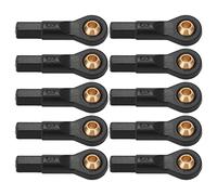 ANKROYU Traccia rc End Plastic Plastic Hold Teste Collegamento ad alta precisione Piccola compatta Apertura nera durevole da 2,5 mm di altezza 23 mm per 1/10 1/12 pacchetto di auto