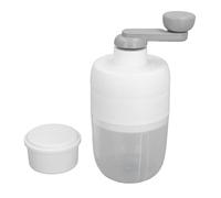 ANKROYU Tritaghiaccio portatile Macchina per ghiaccio tritato manuale 1L Macchina per ghiaccio a manovella di grande capacità per campeggio all'aperto ABS PP trasparente Secchiello