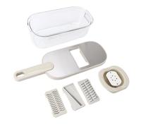 ANKROYU Tritatutto Professionale Per Verdure Con Contenitore In Acciaio Inossidabile Manuale Taglia Alimenti Grattugia Per Affettare A Dadini Tritare Strumento Di Cottura Multiuso (3 zoppo)