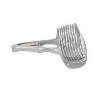 ANKROYU Utensile per Fetta di Limone Lega di Alluminio Resistente ed Ecologico Pinze Design Taglia Fetta di Limone per Pomodoro Cipolla Limone Gadget da Argento 18,5 cm