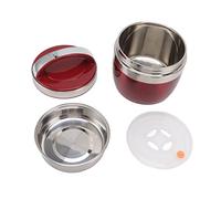 ANKROYU Vacuum Insulated Lunch Box Stainless Steel 1.5L Double Wall Thermal Food Container Leak Proof Box for Office Workers Students Travel Picnic (Rosso)