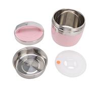 ANKROYU Vacuum Insulated Lunch Box Stainless Steel 1.5L Double Wall Thermal Food Container Leak Proof Box for Office Workers Students Travel Picnic (Roseo)