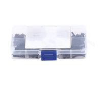 ANKROYU Viti a esagono incassato a testa svasata piatta M3 200 pezzi Kit di assortimento di elementi di fissaggio in acciaio legato ad alta resistenza per macchinari, mobili, elett