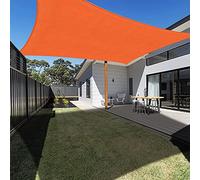 Ankuka Vela Ombreggiante Impermeabile 2x3m Arancione Tenda a Vela Rettangolare con Fune Tenda da Sole per Esterno Protezione Raggi UV 98% Adatto per Giardino Terrazzo e Campeggio