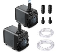 Ankway Pompa per fontana, 160GPH (600L/H, 10 W) con tubo da 1 m, pompa per laghetto ultra silenziosa per esterni, acquario, piscina, idroponica, statue, gioco d'acqua
