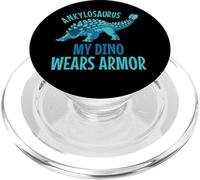 Ankylosaurus il mio dino indossa un'armatura PopSockets PopGrip per MagSafe
