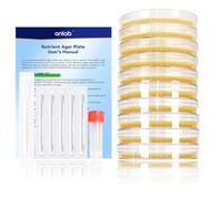 anlab™ Nutrient Agar Petri Dishes Project Kit | Pre-Poured Agar Plates and Cotton Swabs for Experiments | Bacteria Kit - Sealed Separately (30)