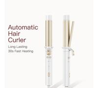 ANLAN Ferro arricciacapelli automatico 30s Riscaldamento rapido Controllo intelligente della temperatura Rivestimento in ceramica Riccioli a lunga durata Bigodino per capelli rotante