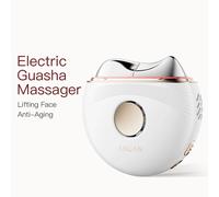 ANLAN Massaggiatore Elettrico per Guasha, Lifting Facciale Anti-età, Rimozione Edema, Rassodamento della Pelle, Dispositivo di Bellezza per la Cura della Pelle con Caldo/Freddo