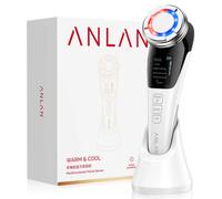 ANLAN Massaggiatore Facciale EMS 5-in-1 con Luce LED, Pulizia Profonda, Compressione Calda e Fredda, Lifting Cutaneo, Dispositivo Anti-Età per il Viso