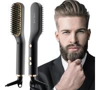 ANLAN Mini Piastra per Capelli e Barba Uomo per Lo Styling Lunga e Corta