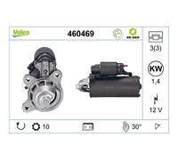 Anlasser Starter 12 V 1,4 kW 10 Denti VALEO 460469 per FORD TOURNEO